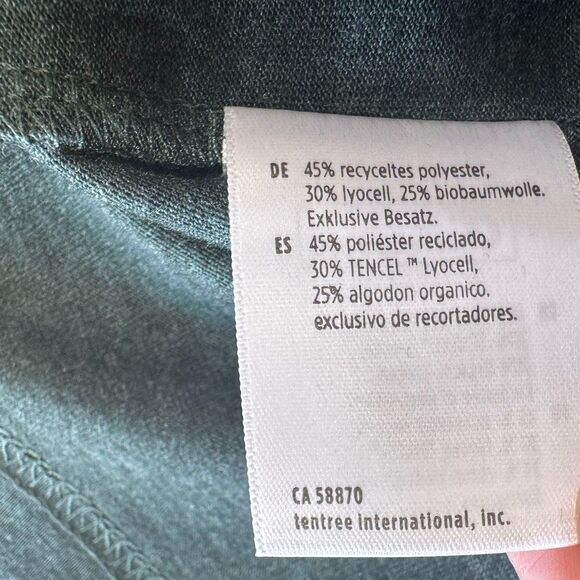 TENTREE Treeblend Organic Tencel Shirt S Capilano Suspension Bridge Forest Green - Picture 10 of 10